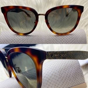 NEW JIMMY CHOO Cade Gold/Havana Tortoise C…